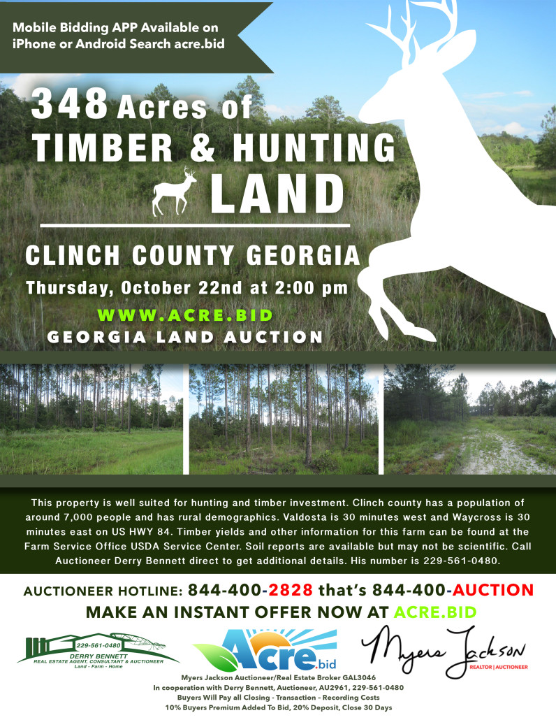 Timberland Investment Property in Clinch County, GA
